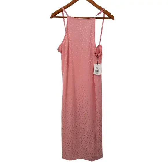 ONIA NWT Melanie Low Back Midi Dress in Pink // S - Picture 2 of 13